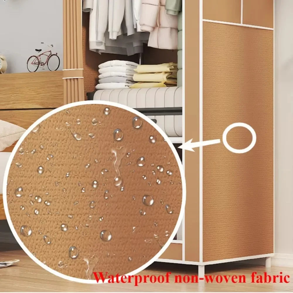 Bedroom Minimalist Wardrobe, Fabric Cloth Closet Organizer