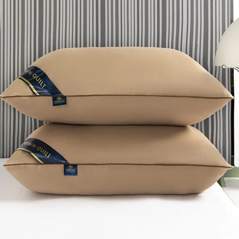 Double top bed stuffed, Five-star soft orthopedic pillow