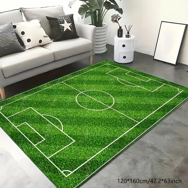 Soccer Field Pattern Carpet