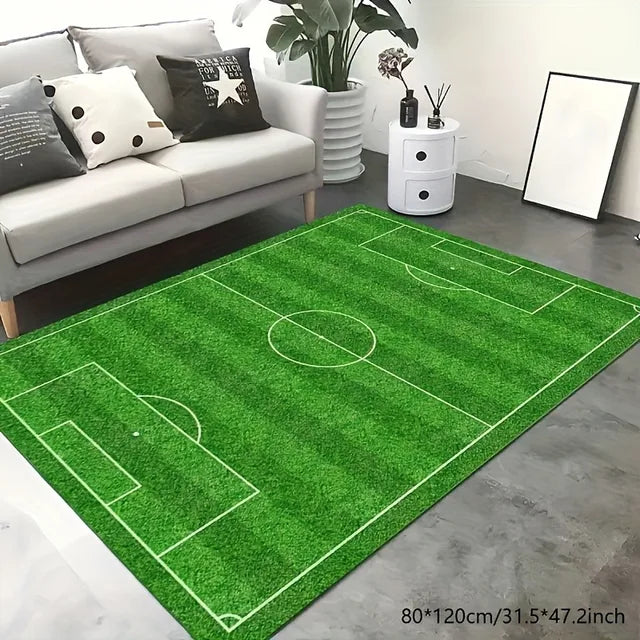 Soccer Field Pattern Carpet