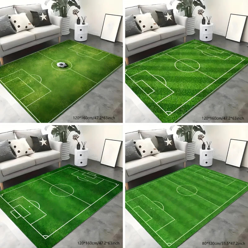 Soccer Field Pattern Carpet