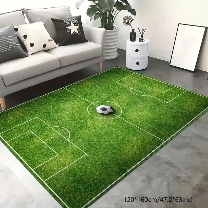 Soccer Field Pattern Carpet