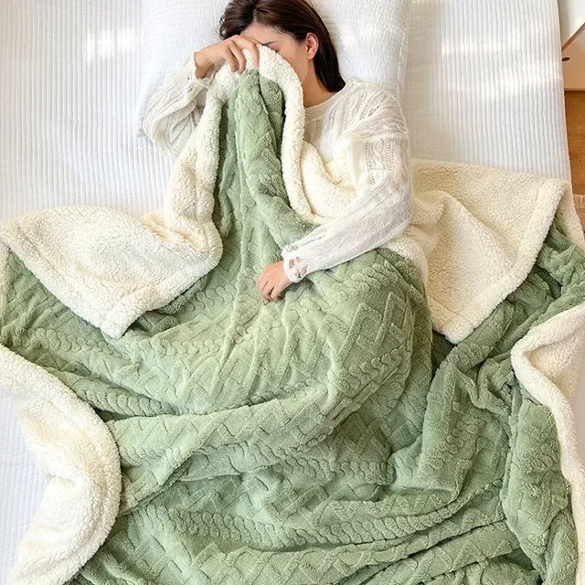 Soft Woolen Blanket, For Bedding and Sofa