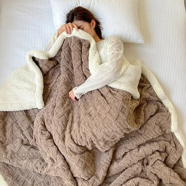 Soft Woolen Blanket, For Bedding and Sofa