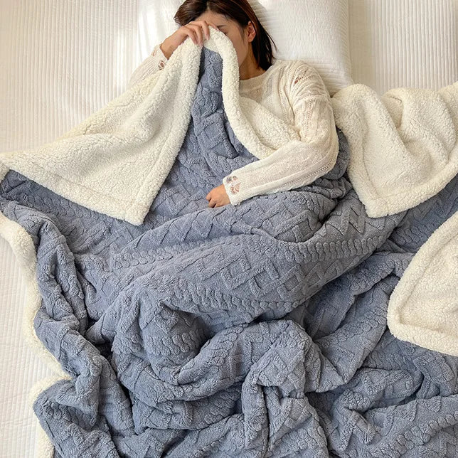 Soft Woolen Blanket, For Bedding and Sofa