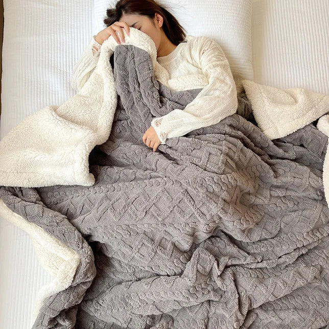 Soft Woolen Blanket, For Bedding and Sofa