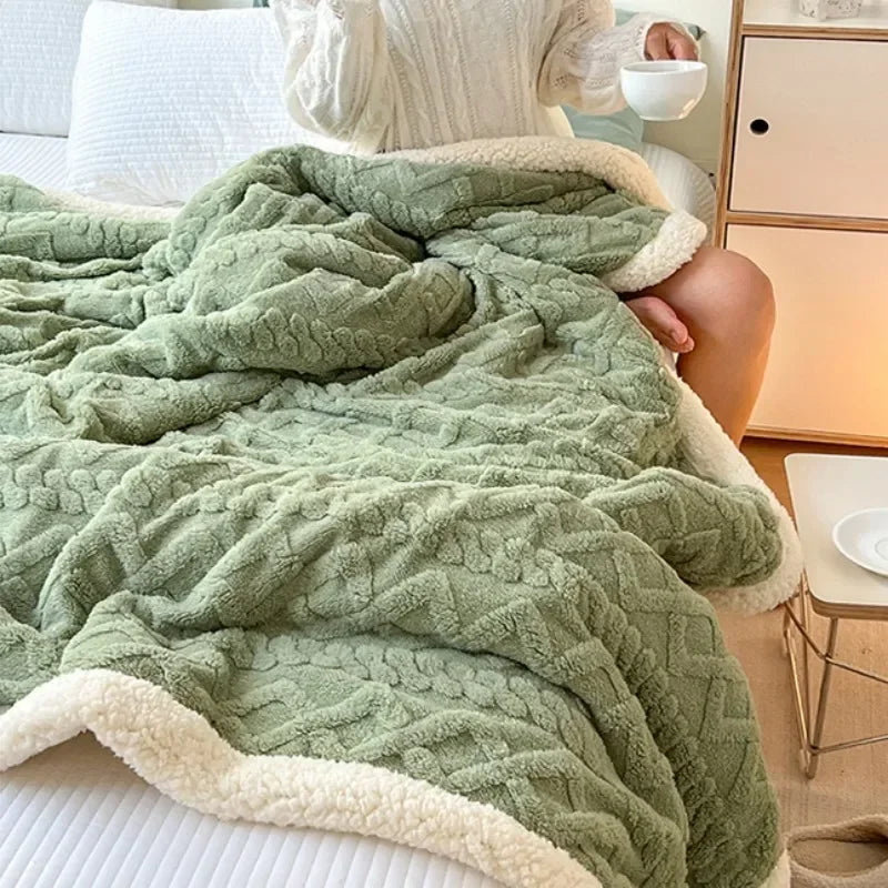 Soft Woolen Blanket, For Bedding and Sofa