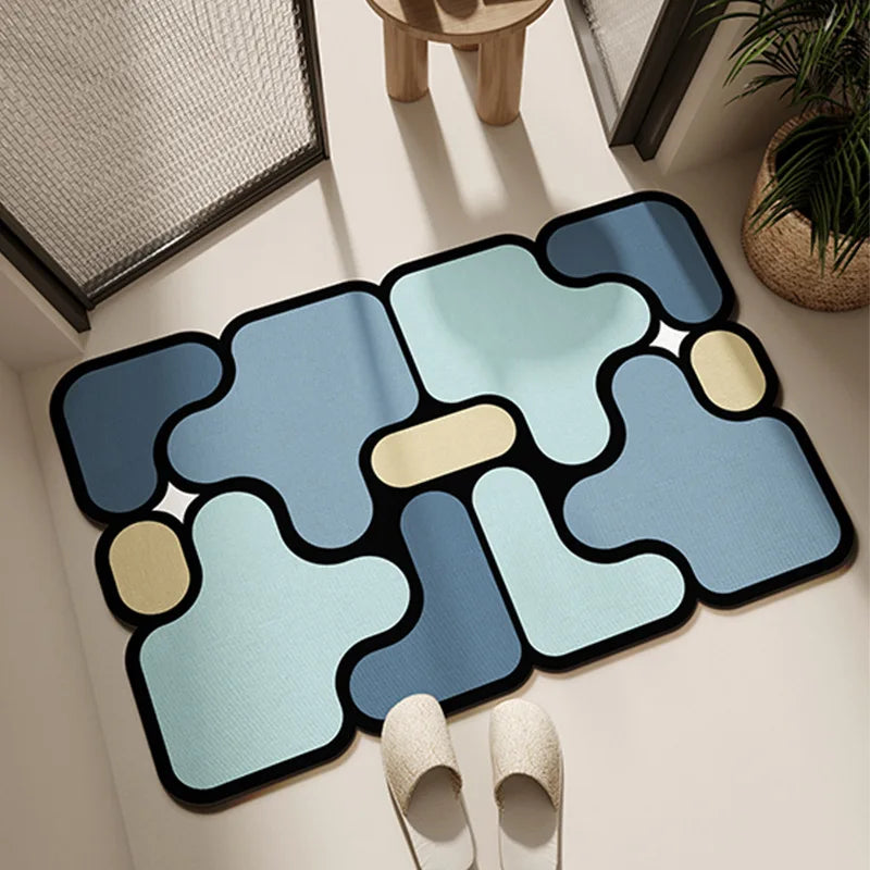 Soft diatom floor mat