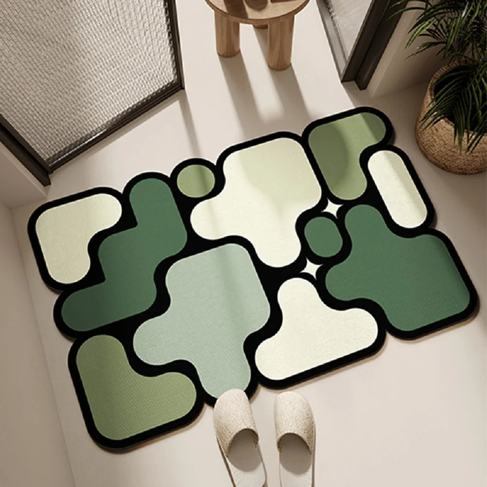 Soft diatom floor mat