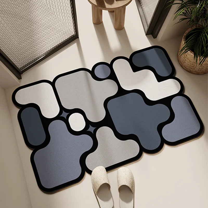 Soft diatom floor mat