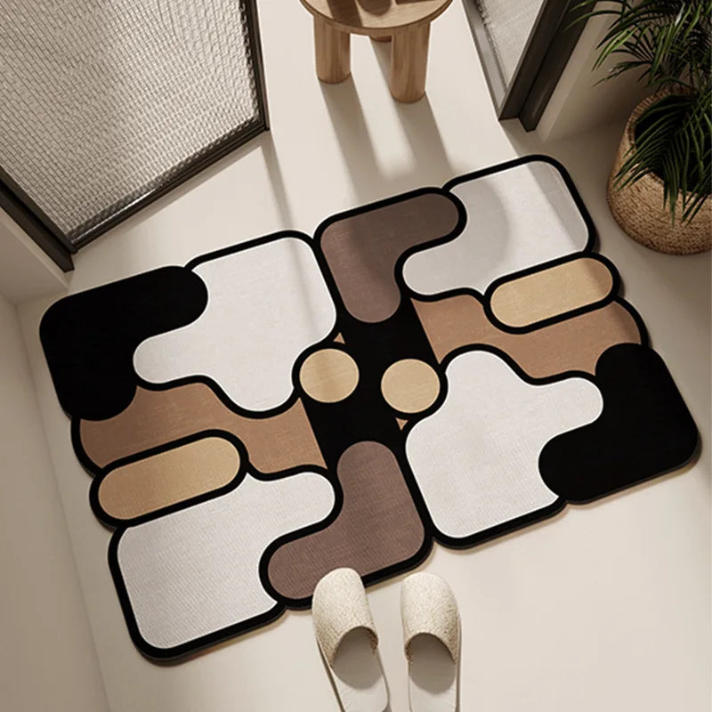 Soft diatom floor mat