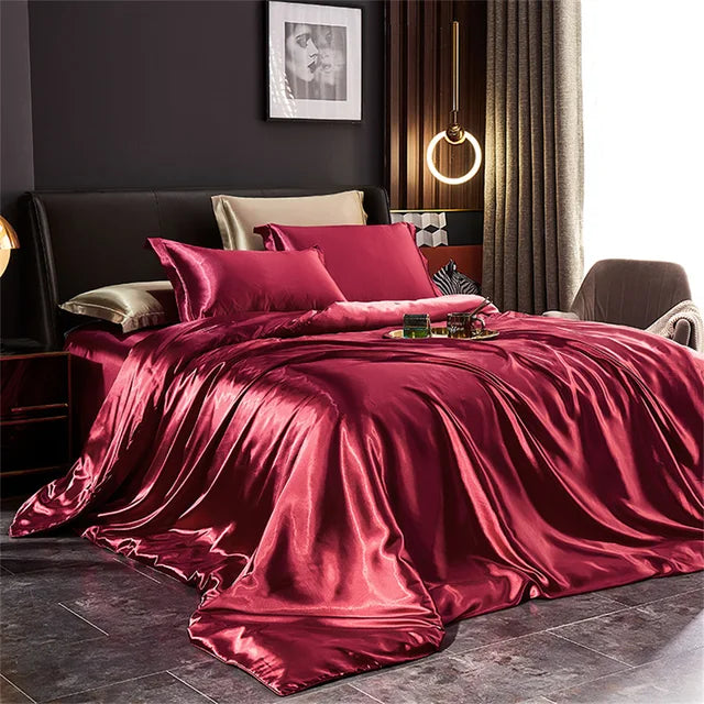 Solid Silk Bedding Sets