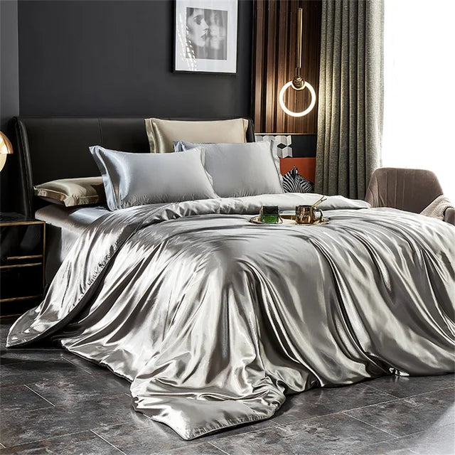 Solid Silk Bedding Sets