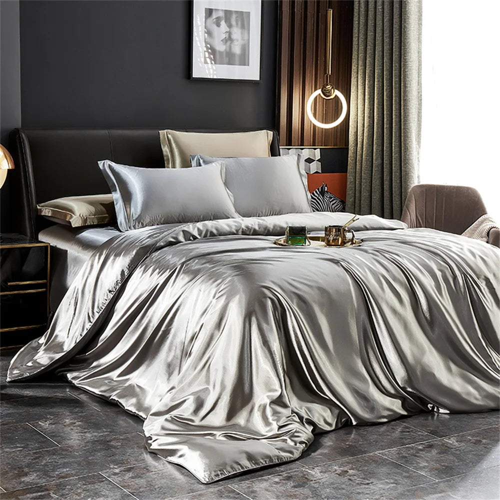 Solid Silk Bedding Sets