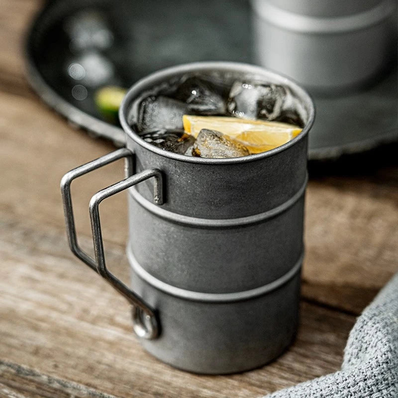 Stainless Steel Industrial Style Mug