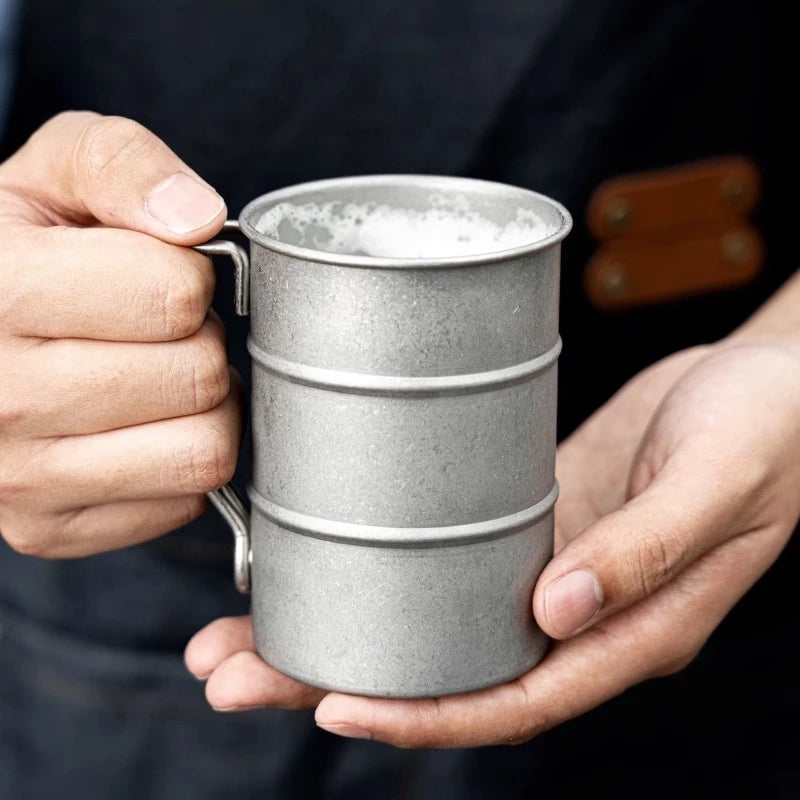 Stainless Steel Industrial Style Mug