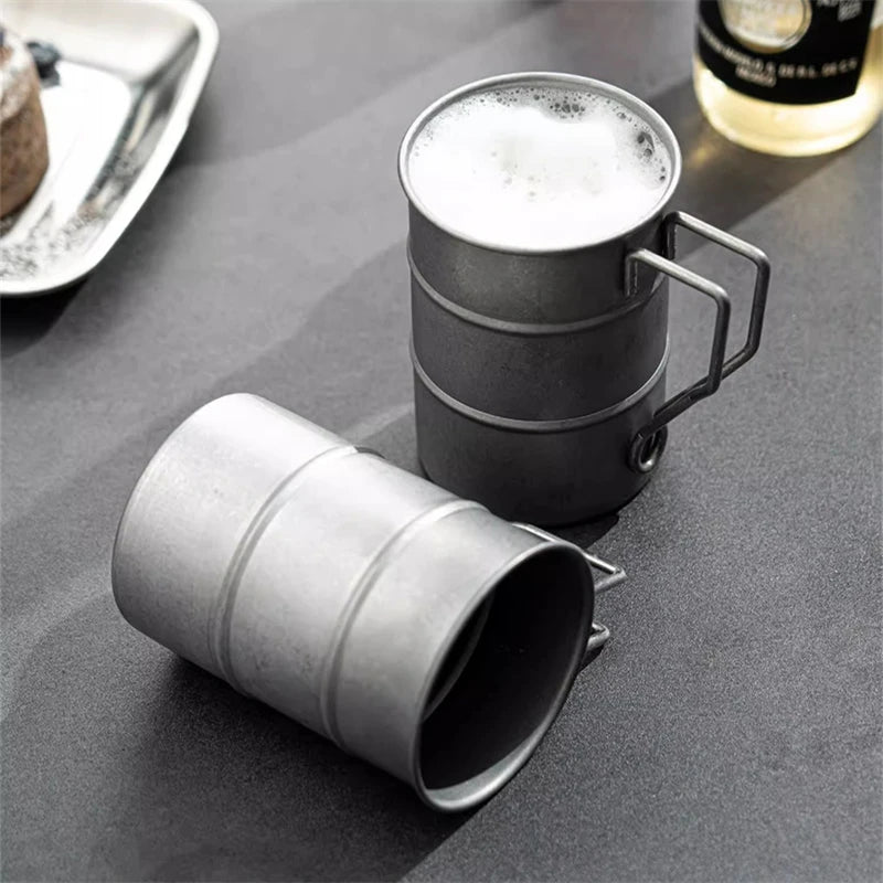 Stainless Steel Industrial Style Mug