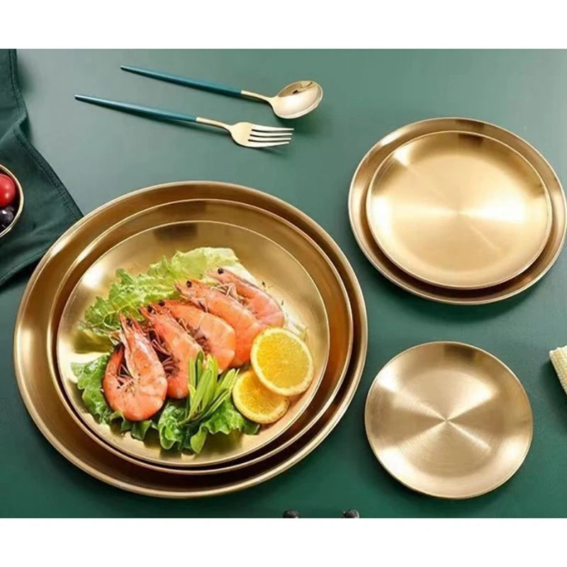 Stainless Steel, Rust-Proof Serving Plate