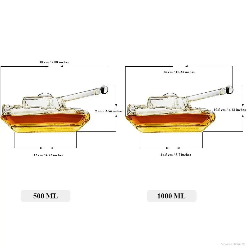 Glass Tank Whiskey Holder