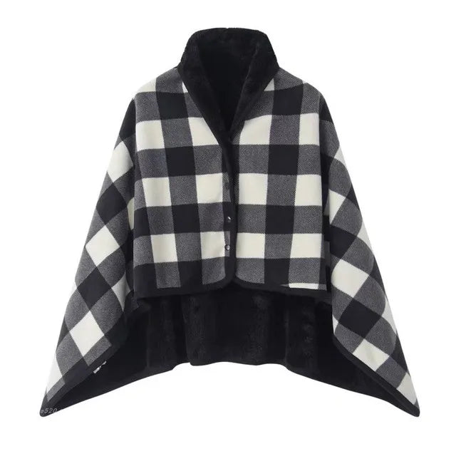 Thick Plaid Blanket Top