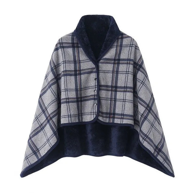 Thick Plaid Blanket Top