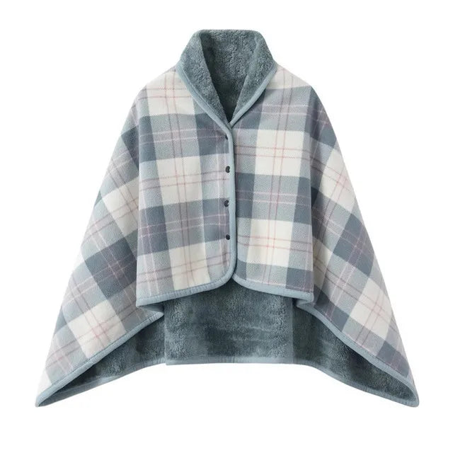 Thick Plaid Blanket Top