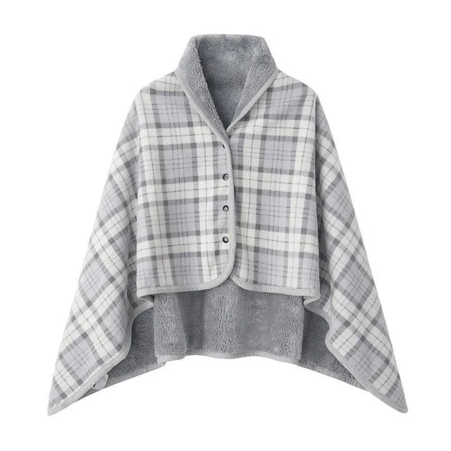 Thick Plaid Blanket Top