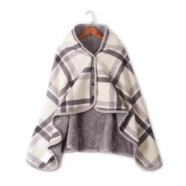 Thick Plaid Blanket Top