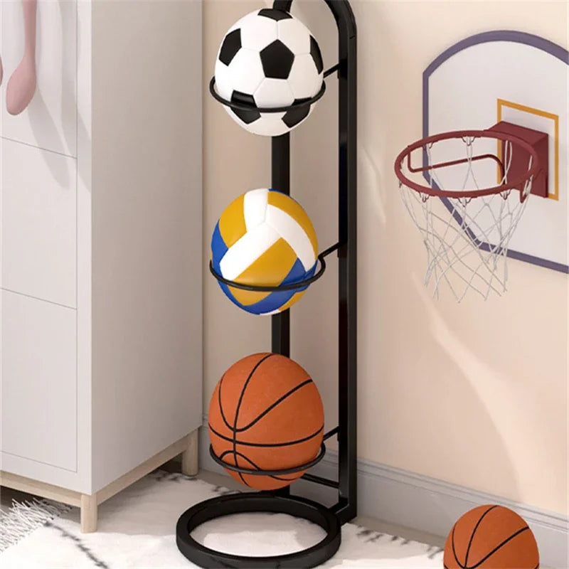 Three Layer Basketball Storage Rack