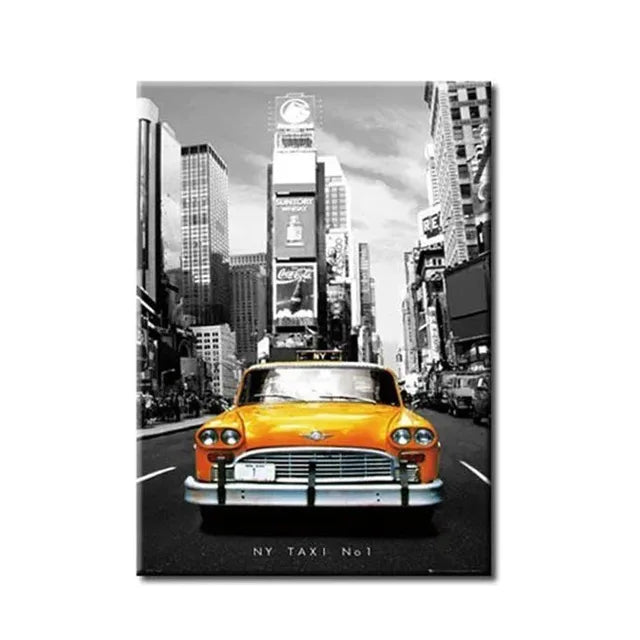 Tower New York City Car Landscape Poster