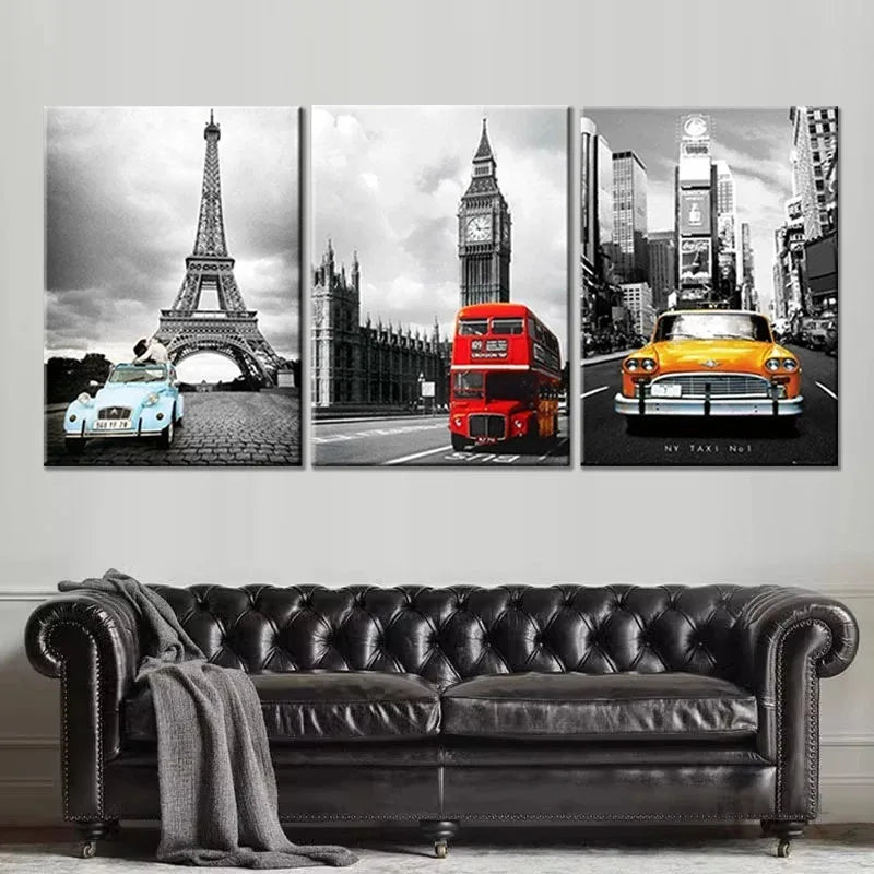 Tower New York City Car Landscape Poster