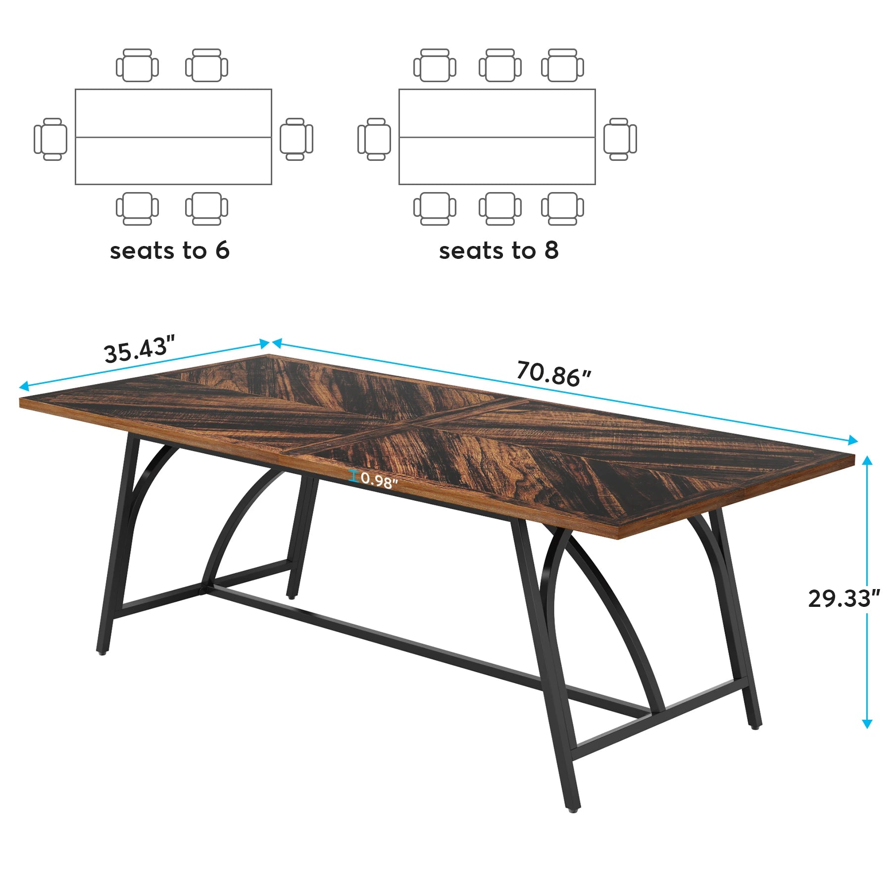 70.86 Inches Executive Office Desk