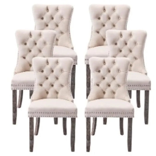 Upholstered Velvet Dining Chairs Set of 4, 6