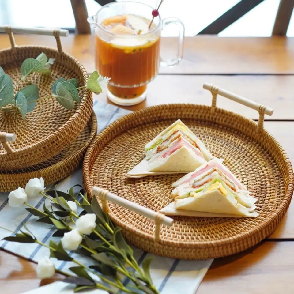 Rattan Tray Basket