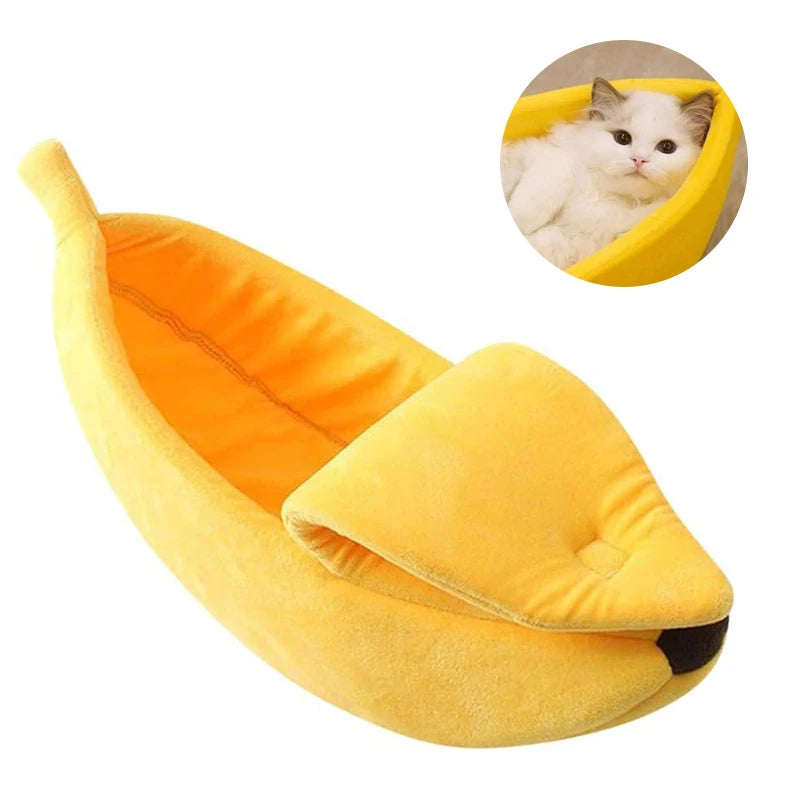 Banana Shaped Dog Cat Bed