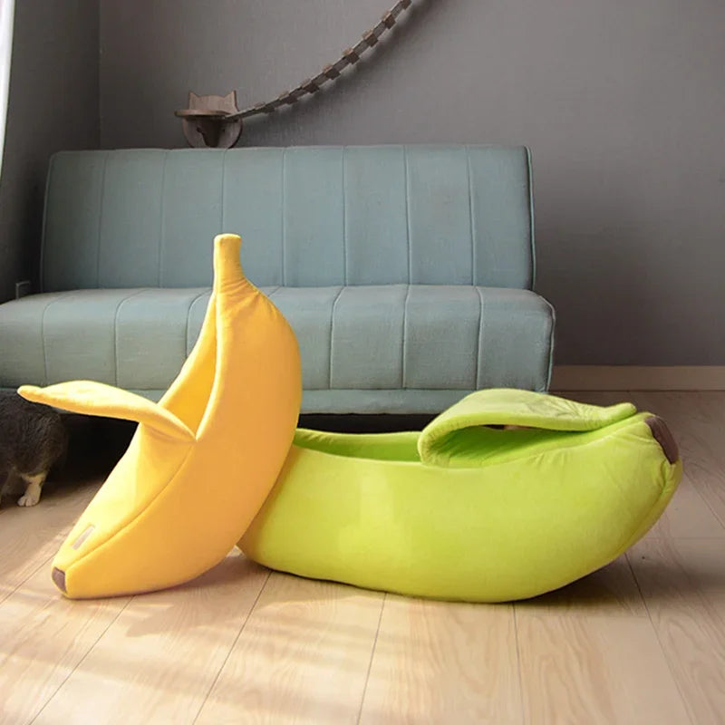 Banana Shaped Dog Cat Bed