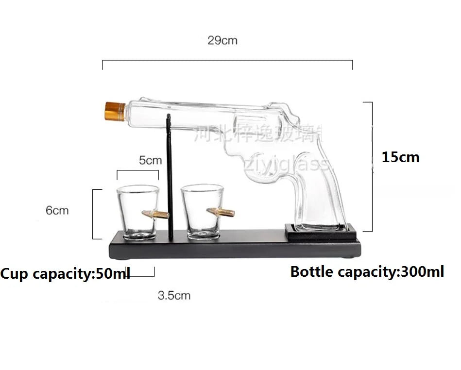 Gun Style Whiskey Glass Set