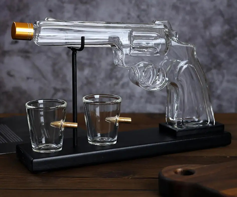 Gun Style Whiskey Glass Set