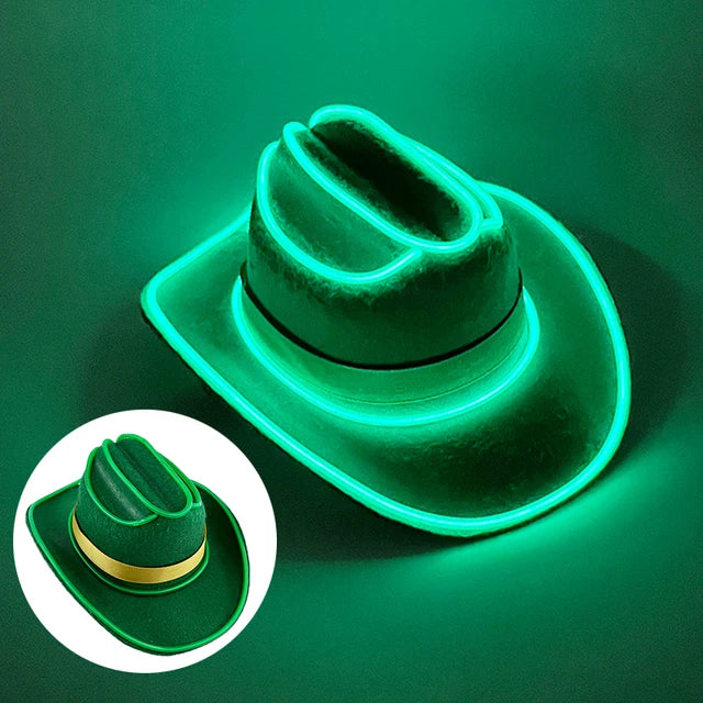 Wireless LED Pet Party Cowboy Hats