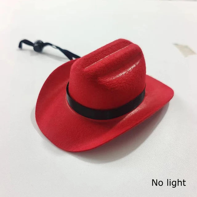 Wireless LED Pet Party Cowboy Hats