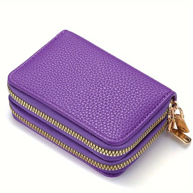 Women's Double Zipper Wallet