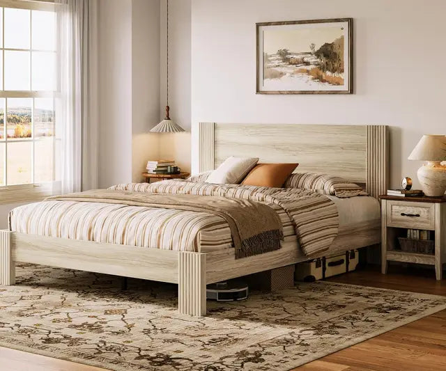 Farmhouse Platform Bed Frame