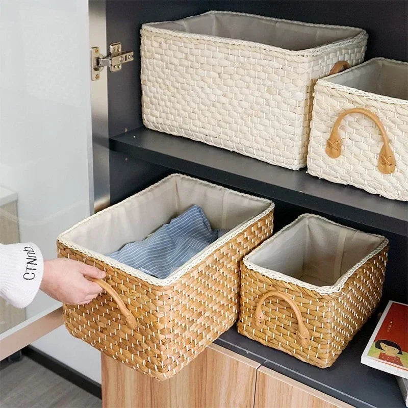 Woven Rattan Storage Basket