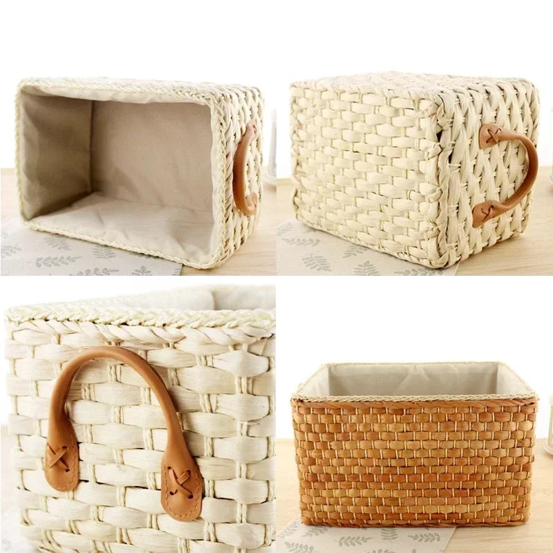 Woven Rattan Storage Basket