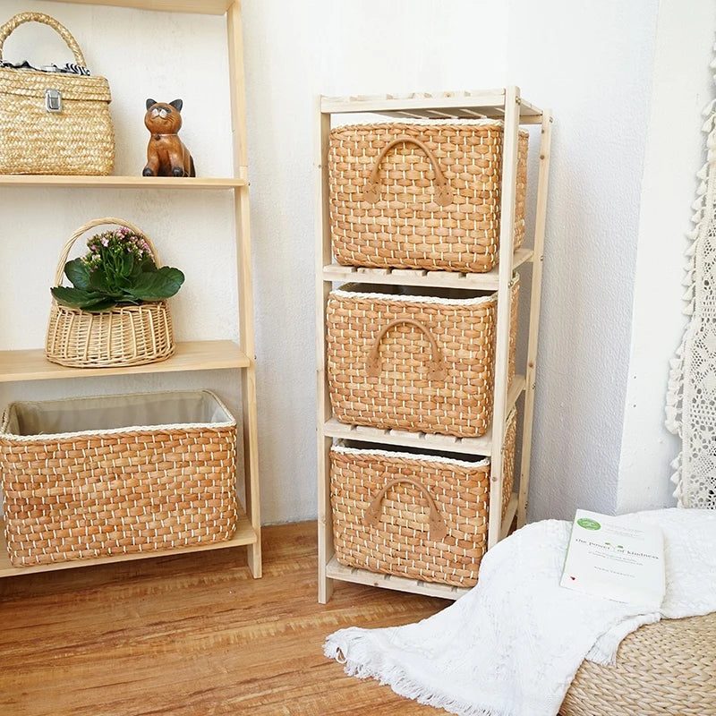 Woven Rattan Storage Basket