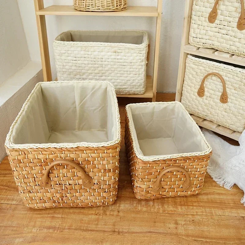 Woven Rattan Storage Basket